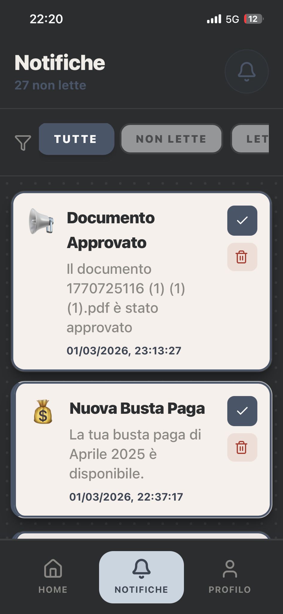 Notifiche in Tempo Reale